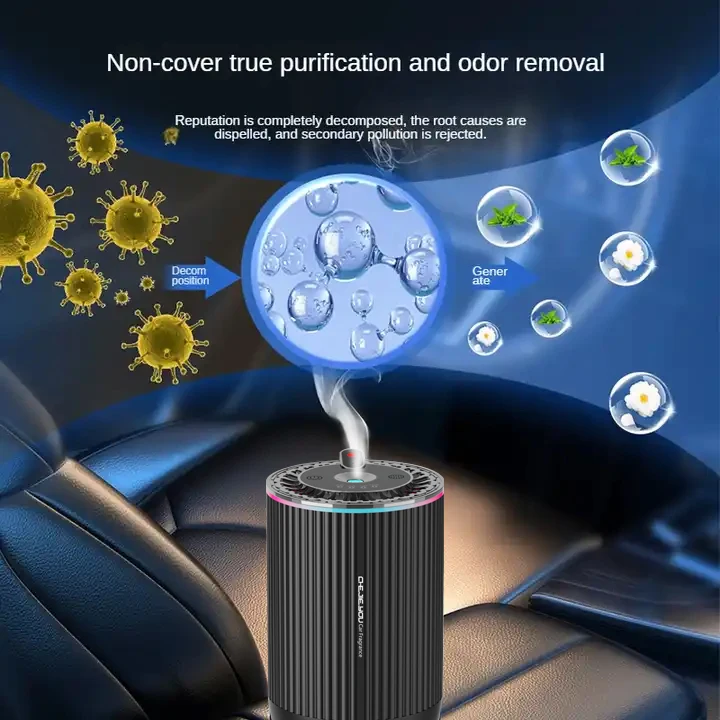 Factory Cheap Starry Projection Essential Oil Car Fragrance Machine Portable Air-Fresh Diffuser