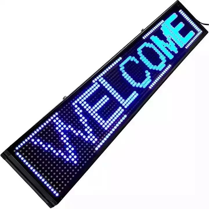 Outdoor Indoor Multi-language Supported led lamp led programming sign display  p10mm led moving  text sign led message display