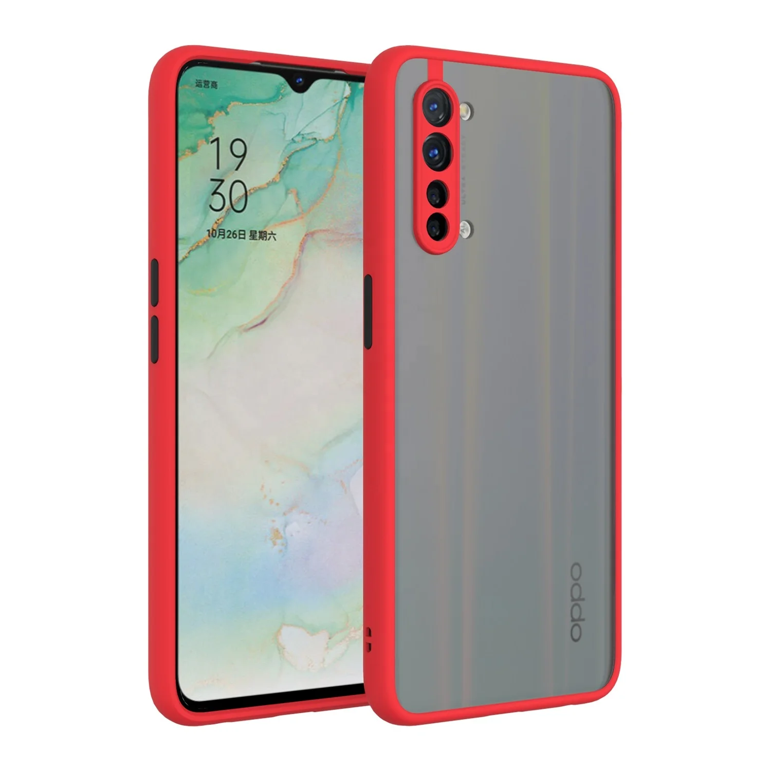 2020 Fancy Sensation Matte Mobail Cover Flexible TPU PC Mobilephone Phone Case for Oppo Reno3 5G Reno 3 Youth 4 Pro Ace 2 A8 A1k