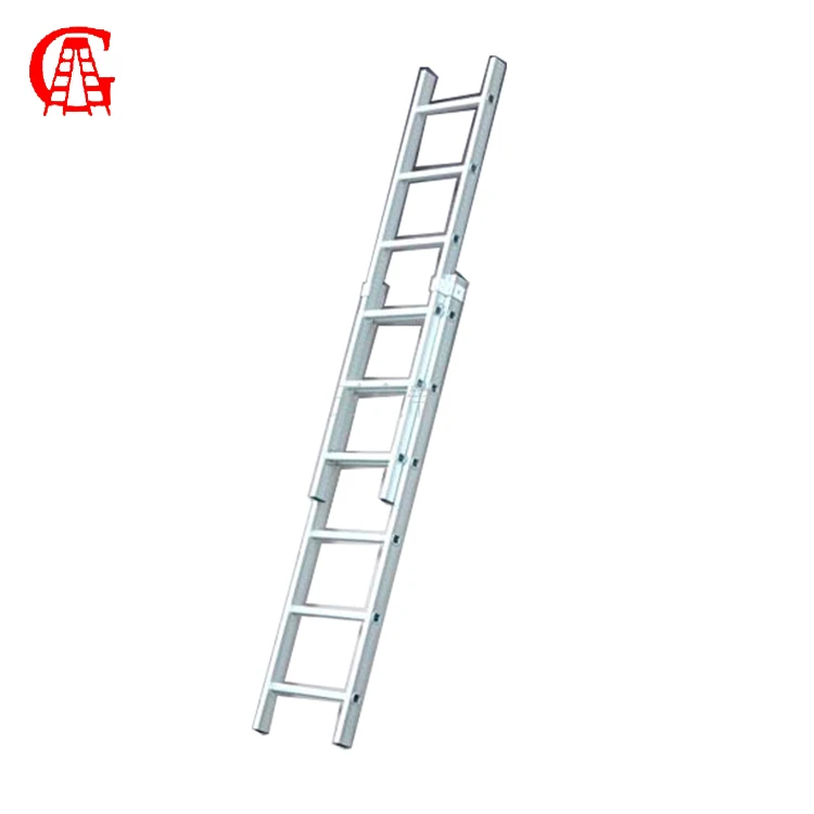 Foshan factory directly sell aluminum ladder for household and engineering extension ladder