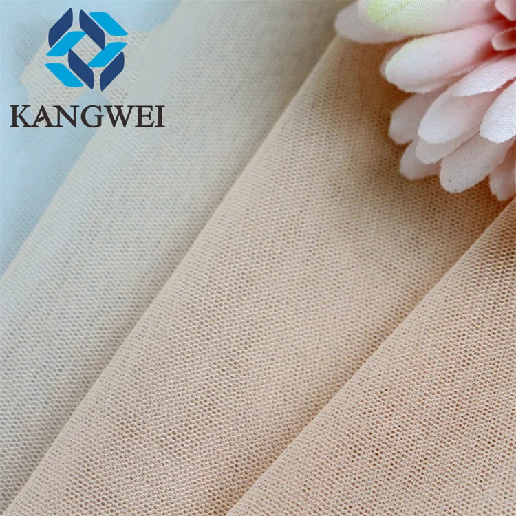 Square Shape 100% Fine Nylon Soft Tulle Fabric For Wedding Dress