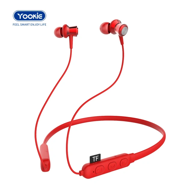 Magnetic BT5.0 earphone sport running wireless neckband headset headphone with Mic