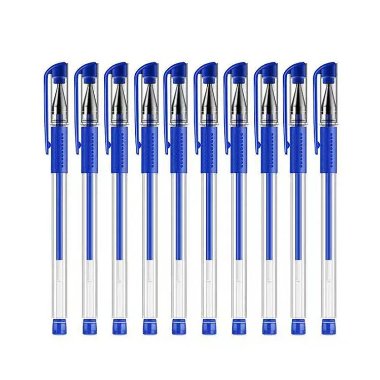 New Design Custom Logo Plastic Shell 0.5mm 3 Colors Gel Pens Wholesale