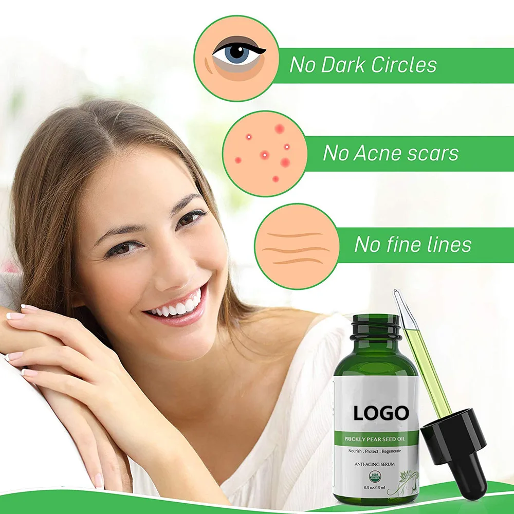 OEM Wholesale 100% Pure Organic Anti Aging Facial Prickly Pear Seed Oil