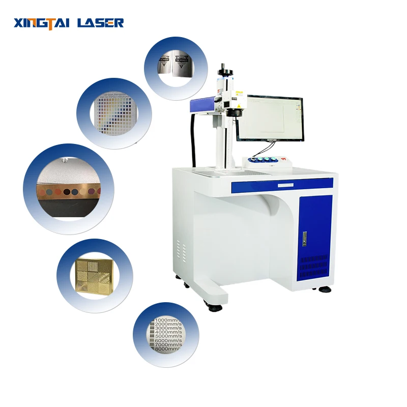 MOPA Desktop Portable All-In-One Optical Fiber Laser Marking Machine Desktop Portable 3d Fiber Laser Marking Machine