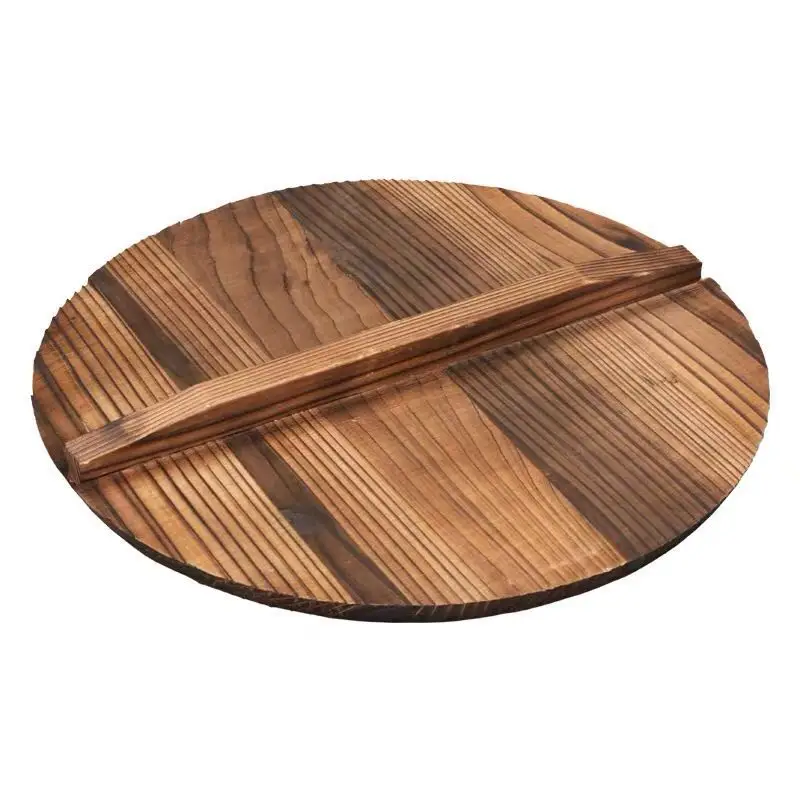 
Factory direct wholesale custom 26*26*1.6 cm pot cover classic wooden 