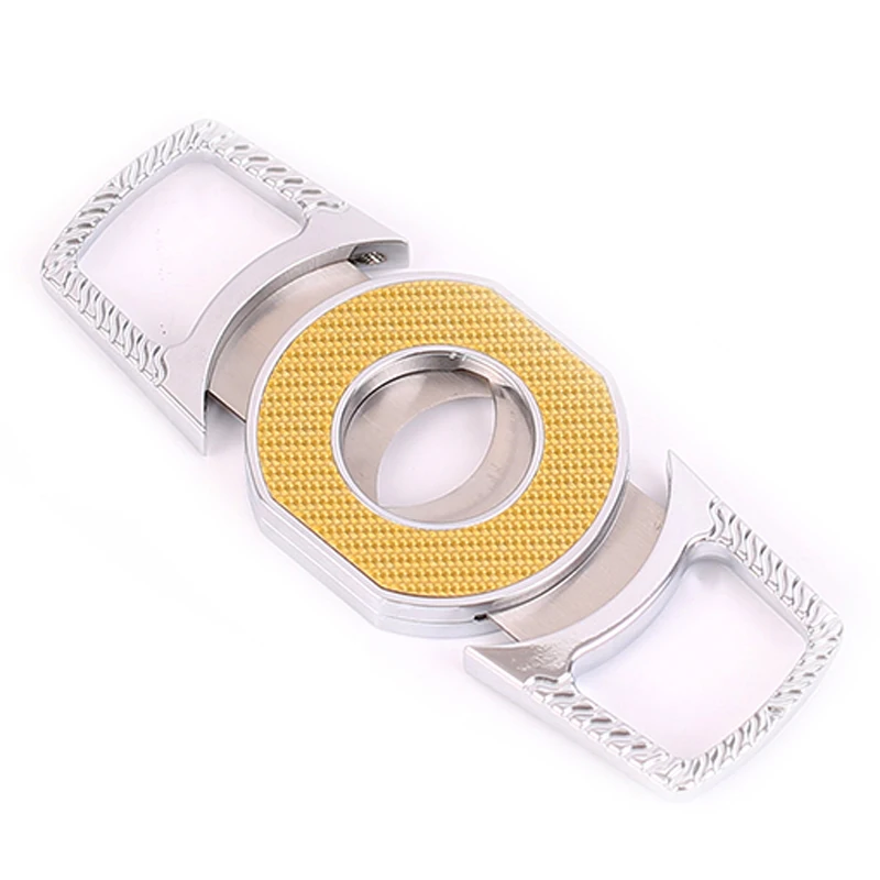 High Quality Wholesale Double Edge Stainless Steel Cigar Cutter Cigar Accessories
