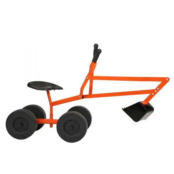 US warehouse Ride On Sand Digger Outdoor Kids Toys Working Crane with Big Dig Sandbox