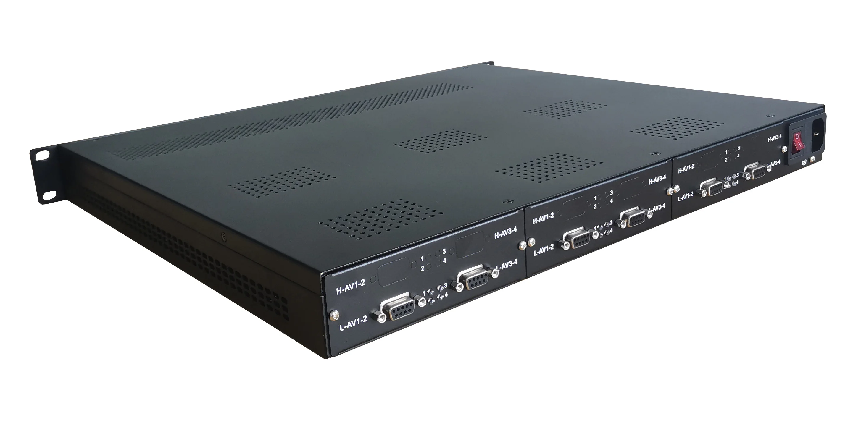 Цифровая ТВ Головная станция оборудование Mpeg2 кодирования 24 в 1 DVB-C RF выход SD кодировщик модулятор