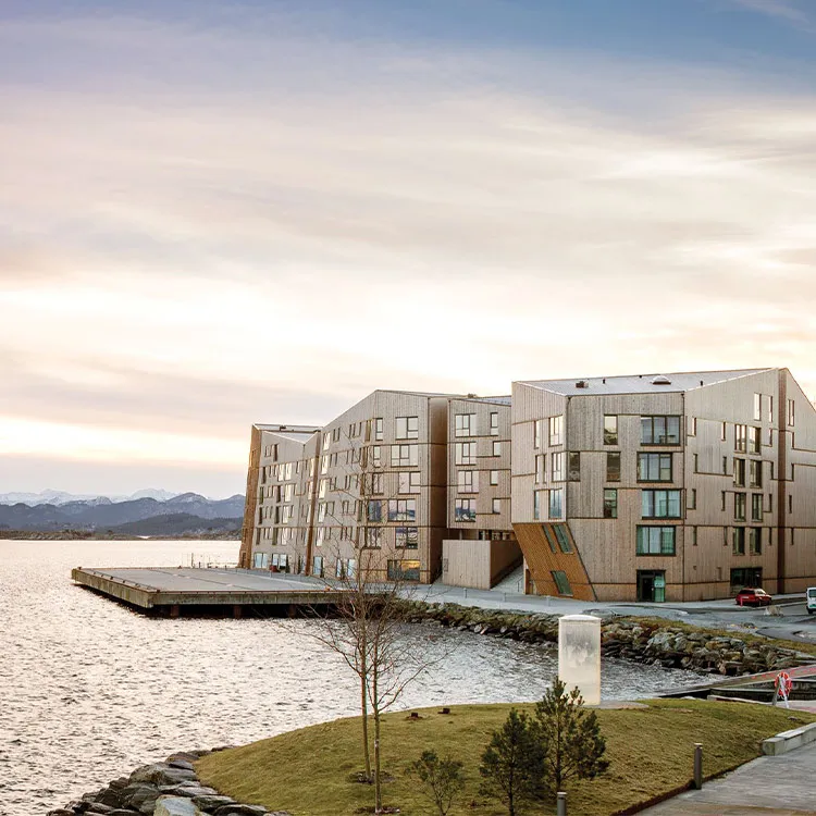 Durable Solid thermowood Boards Decoration For Outdoor Floor