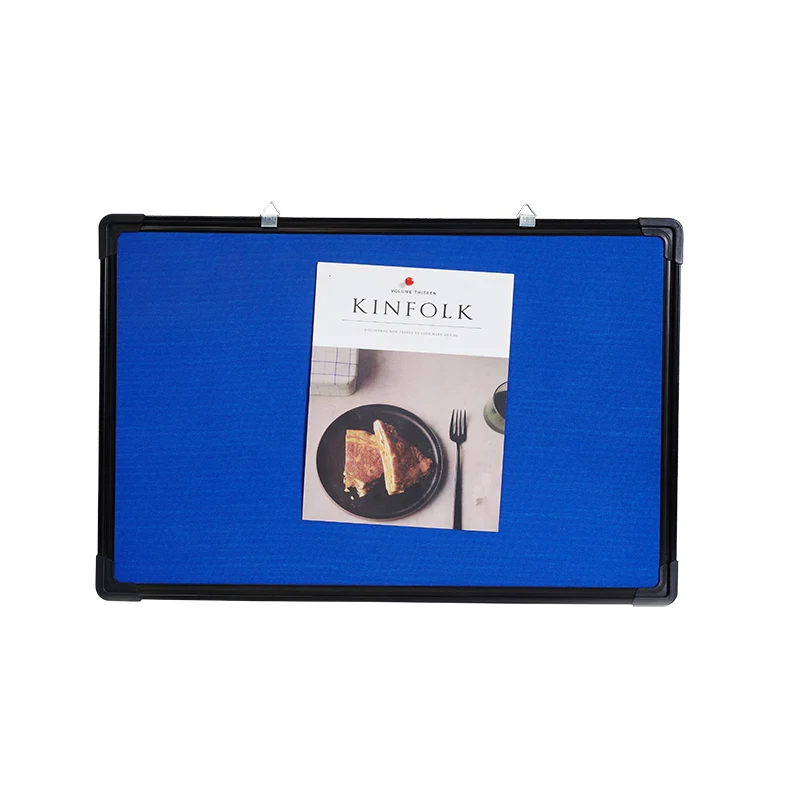 
Promotional school aluminum frame flannel bulletin board 