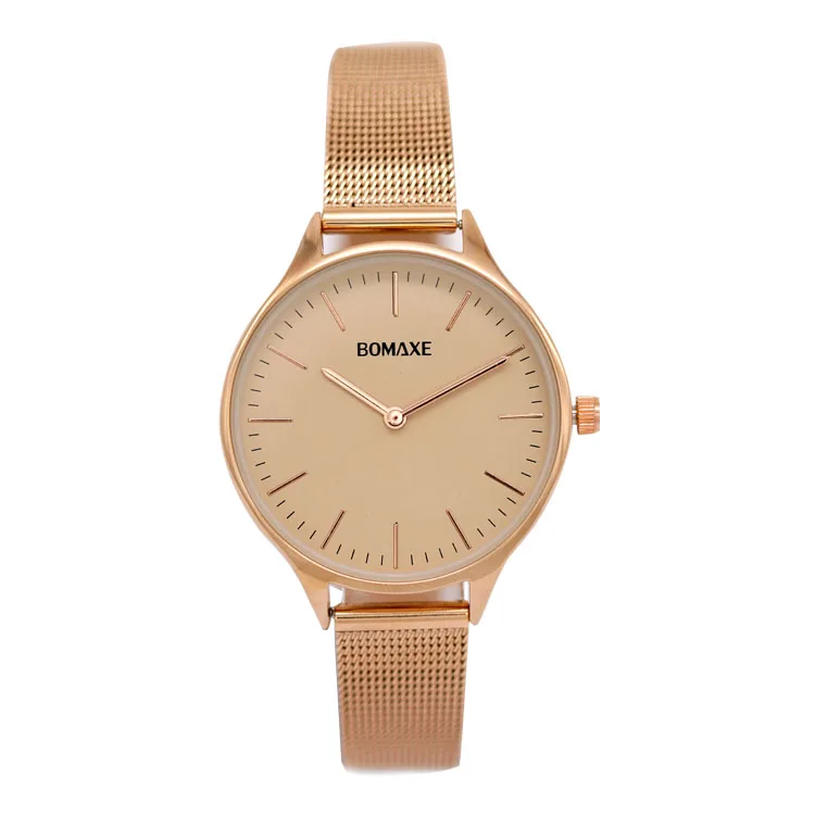 2023 New Model Wholesale Lady Girl Branded Cheap Online In Fashion Mesh Strap Belt Original Low Price Rose Gold Ladies Watches
