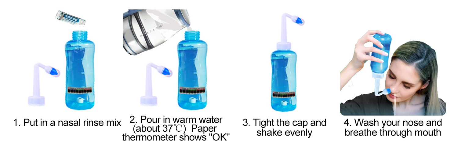 China Patent invention Normal saline solution for nose wash  adult  baby nose wash cleaner medical nose wash bottle