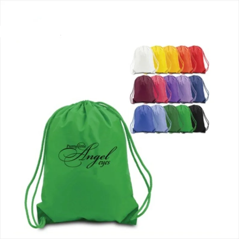 Wholesale Fashion Drawstring Gym Bag Polyester Bag Or Nylon Drawstring Backpack