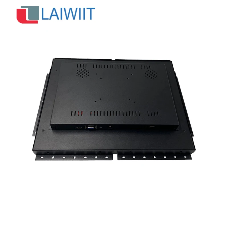 LAIWIIT hot sale embedded 17 inch  touch screen monitor resistive touch wall mount openframe HMI monitor