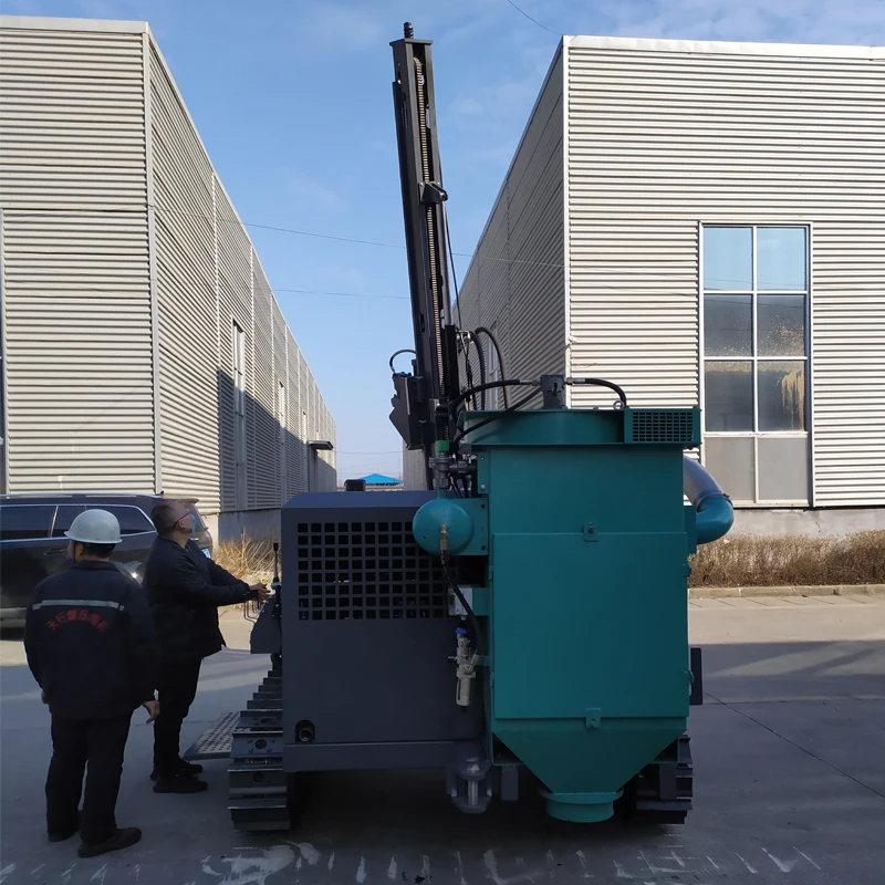 Mobile submersible pneumatic DTH rotary drilling rig for sale