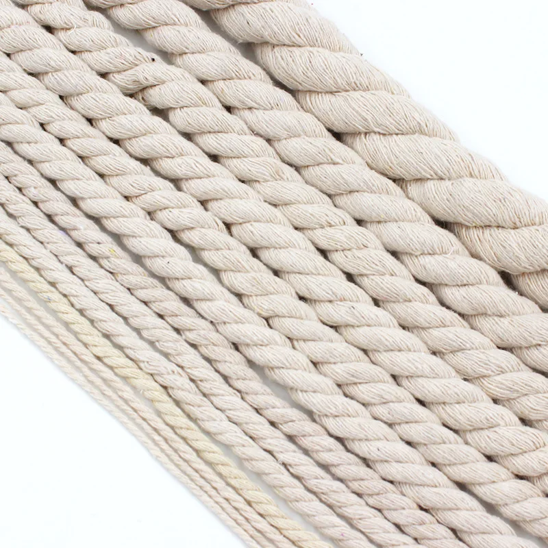 2407 qingyu three strands of colored cotton rope handmade cloth bag binding draw clothing yarn braided cot