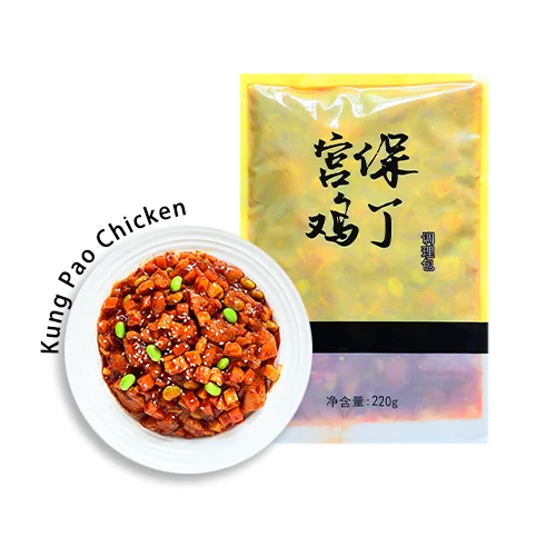 For worker and lazy bento Well quickly dish Kung Pao Chicken cover noodles and rice Suitable for restaurant pre made dishes