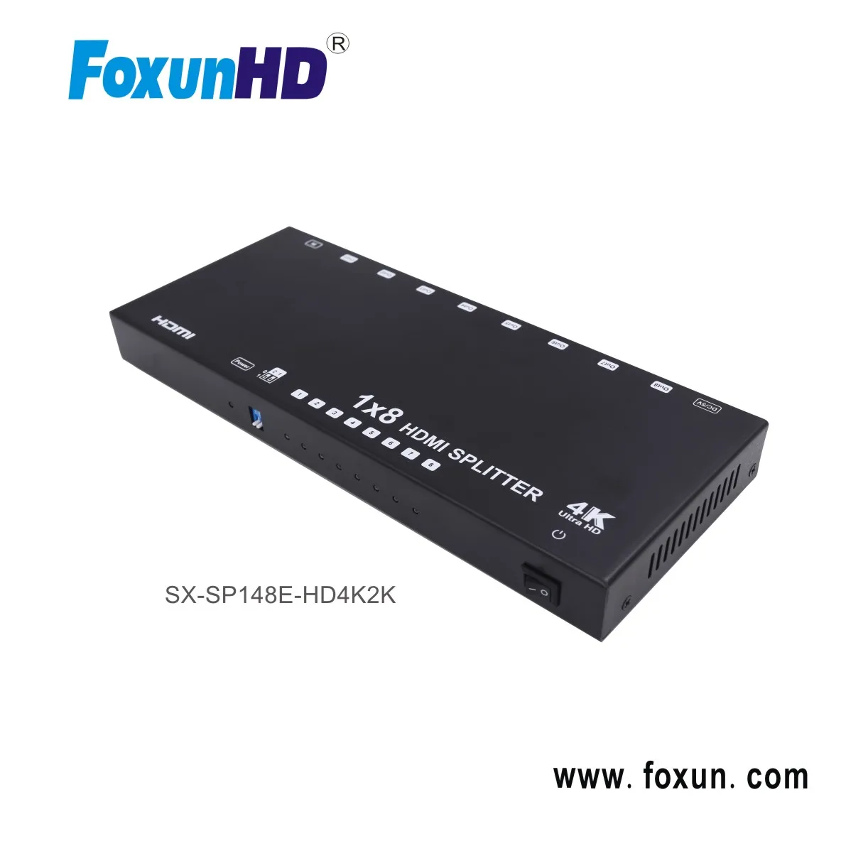 SX-SP148E-HD4K2K,Support 3D, 4k@60hz YUV 4:2:0, HDCP1.4,EDID with 1x8 HDMI splitter  home theatre system
