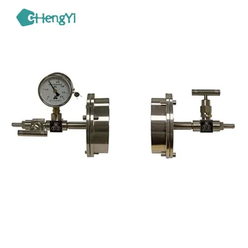 Вакуум-закаточная в сборе для 40 мм (диаметр) Трубчатая Печь с клапаном/вакуумметр-EQ-FL-40