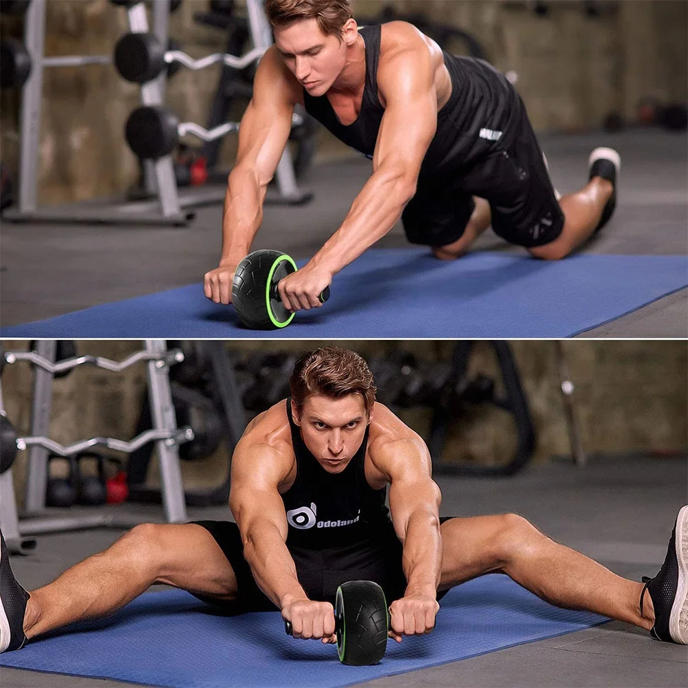 LXY-291 Fitness Kit 5 Sets Equipment Training Abdominal Wheel Set Exercise Wheel Fitness Gym Equipment 5 In 1 Ab Wheel Roller