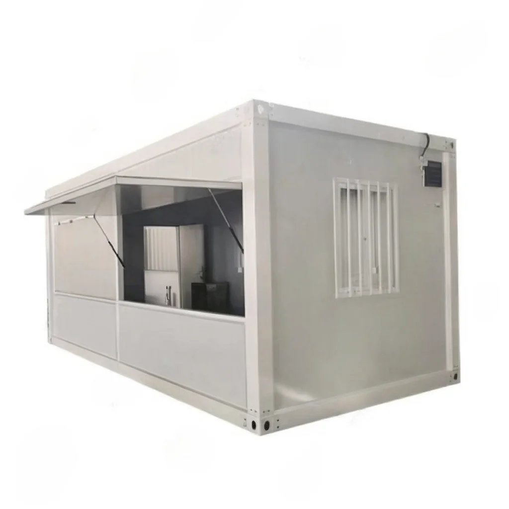 China 20ft foldable luxury prefabricated portable shipping prefab Booth coffee bar  container shop