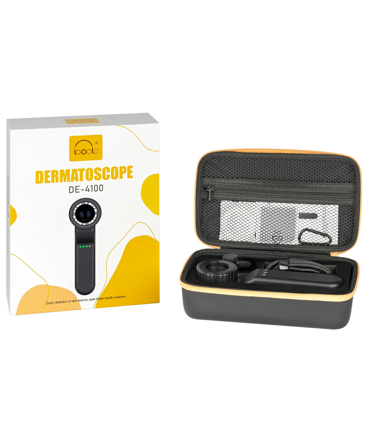 IBOOLO DE-4100 Advace Professional optical dermatoscope , best effect dermalight hud dermoscopy Dermoscopy in the world