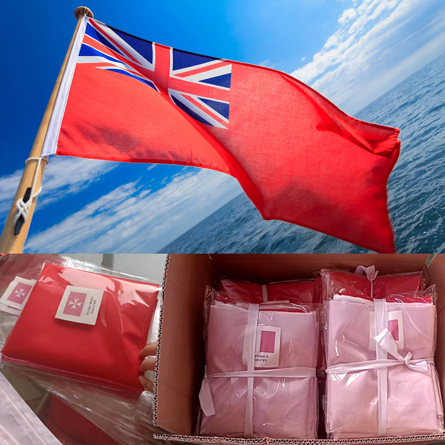 Рекламная продукция фабрика оптовая продажа недорогая 100% полиэфирная цифровая печать для паруса индивидуальный Австралийский морской флаг