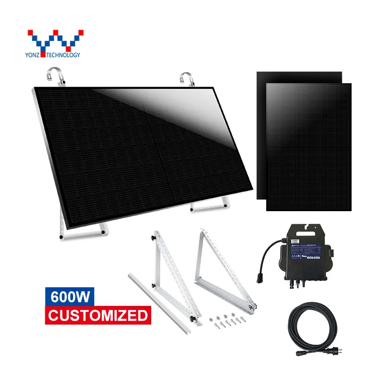 YONZ Italy kit photovoltaic 800W 600W Plug and Play system with CE-021 micro inverter for balcony