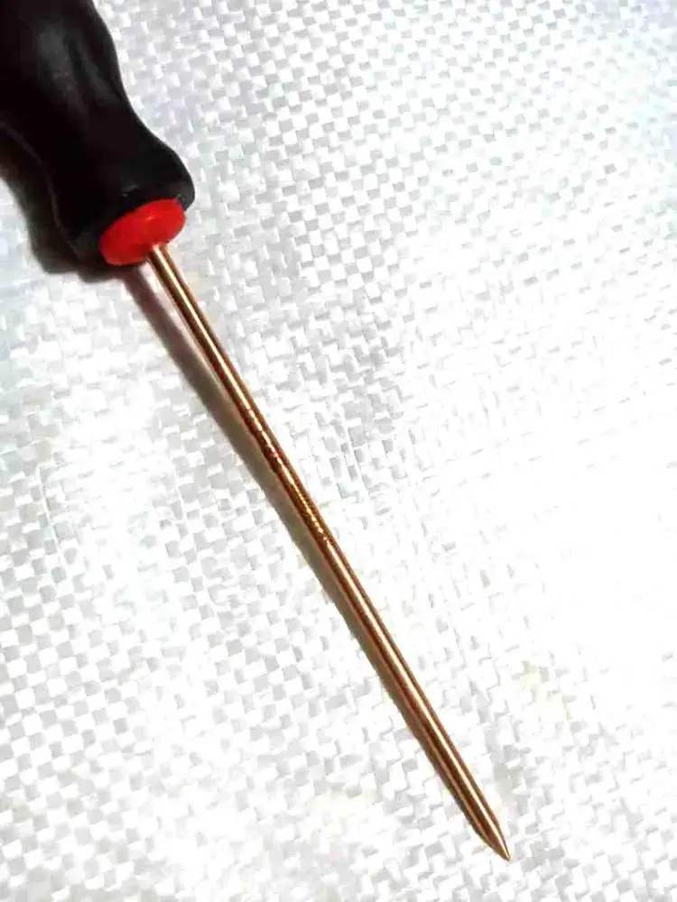
Sparkless tool Anti explosion Awl rubber handle manual 4*100mm Be-cu 