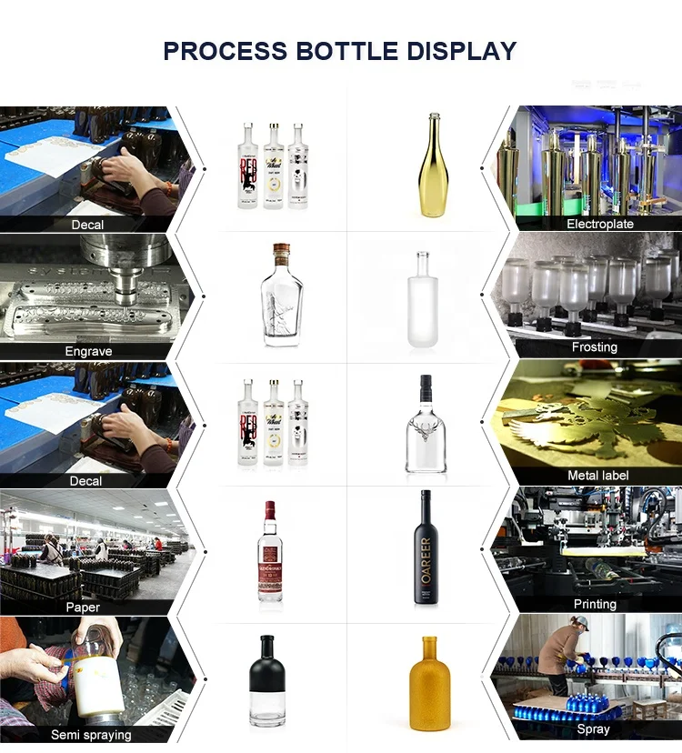 Tequila Premium 750ml Extra Flint Glass Liquor Bottle Cork Stopper 75cl Alcohol Whisky Gin Spirit Vodka Wine Rum Bottle Glass