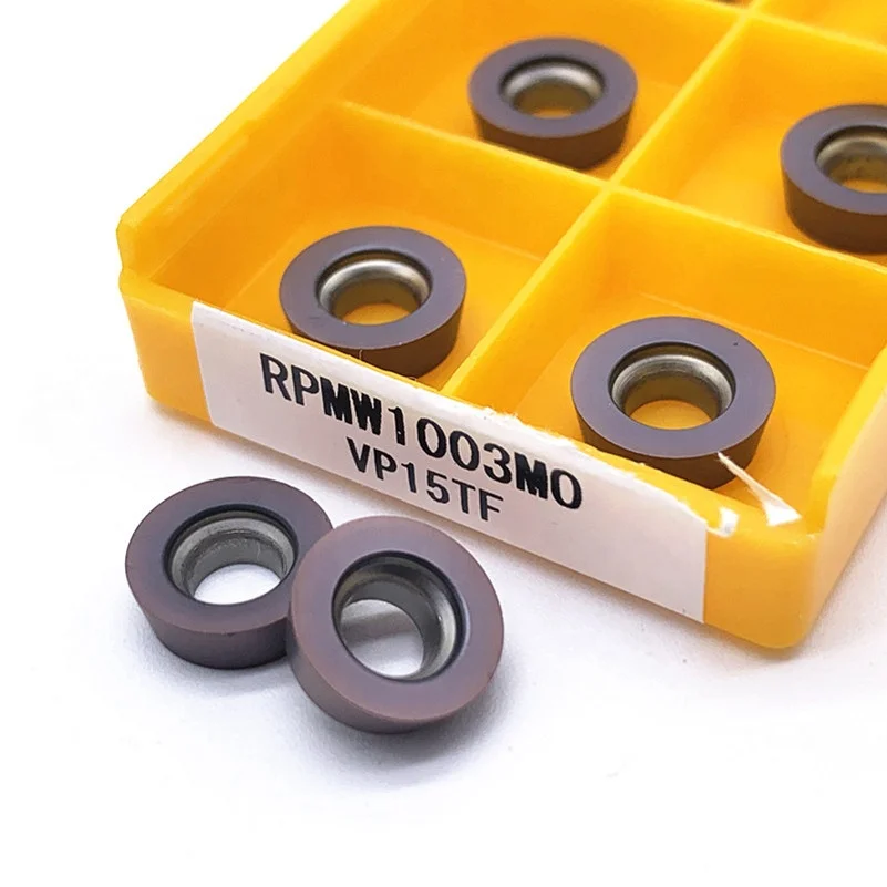 
RPMW1003 RPMT08T2 RPMT10T3 RPMT1204 RPMT1606 MO E JS VP15 R5 High Quality Internal Round Carbide Insert CNC metal Turning Tool 