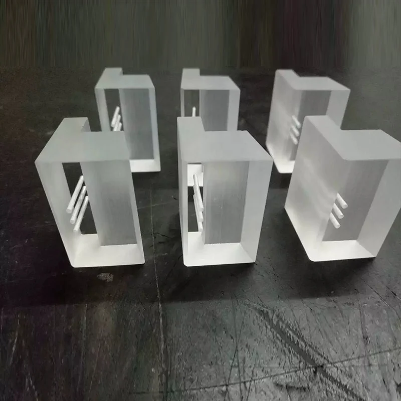 custom polishing grinding clear cnc Quartz glass machined part