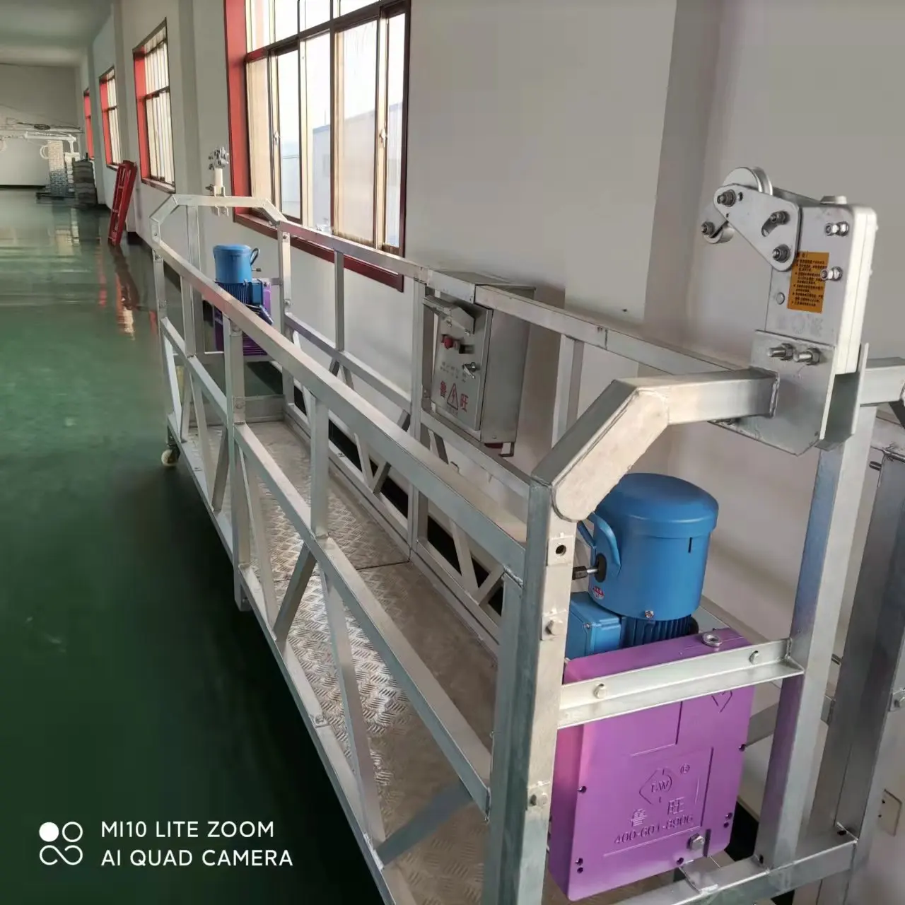 ZLP 630 aluminum electric hanging scaffold suspended gondola work platform lift