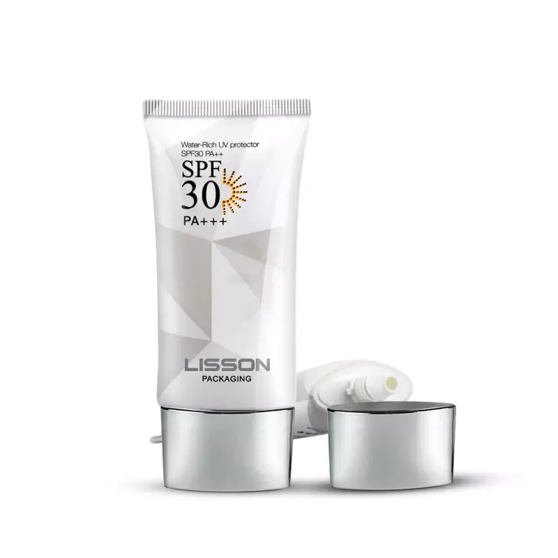 Premium 30ml 40ml 50ml Empty Sunscreen Tube Bottle Packaging Flat Shape Squeeze Tube For Sunscreen