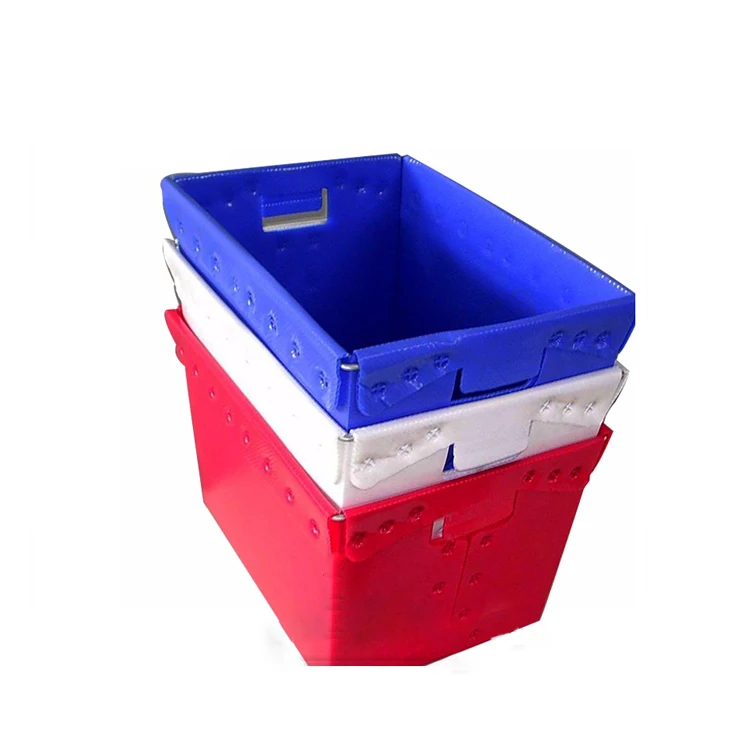 Hot sale trade assurance clear color corrugated storage moving  plastic box carton tray for European market