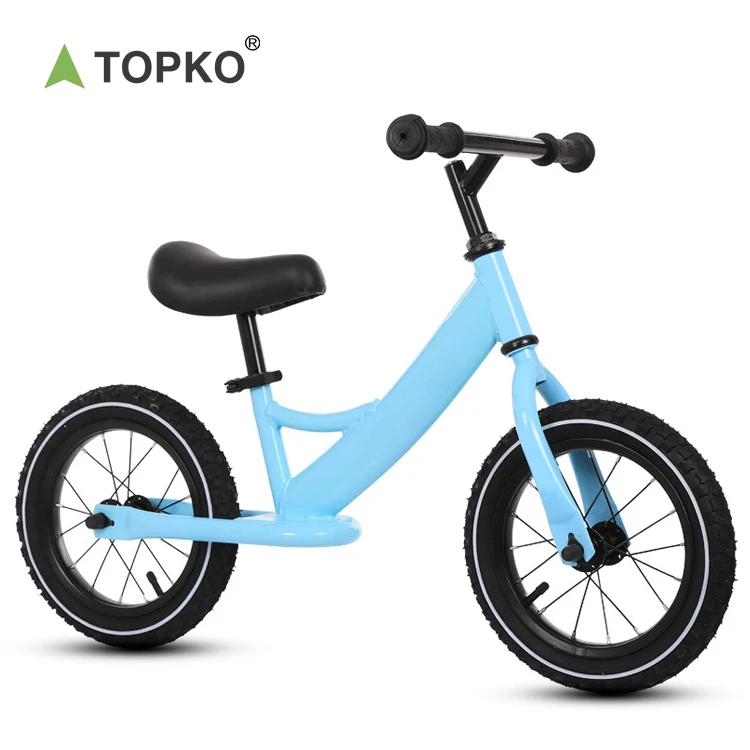 Рама из высокоуглеродистой стали TOPKO, надувные резиновые шины, уличный детский велотренажер с регулируемой высотой