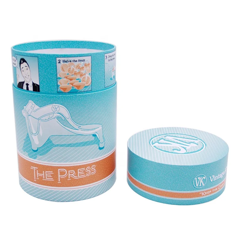 Luxury Design Essential Oil Perfume Bottle Clothes Juicer Round Cylinder Box Packaging Paper Tube