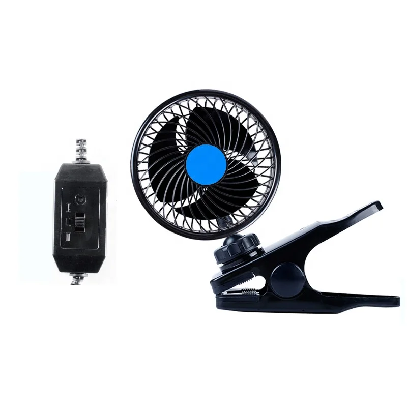 6inch Portable Electric 12v 24v Circulator Clip Car Ventilation Cooling Fan
