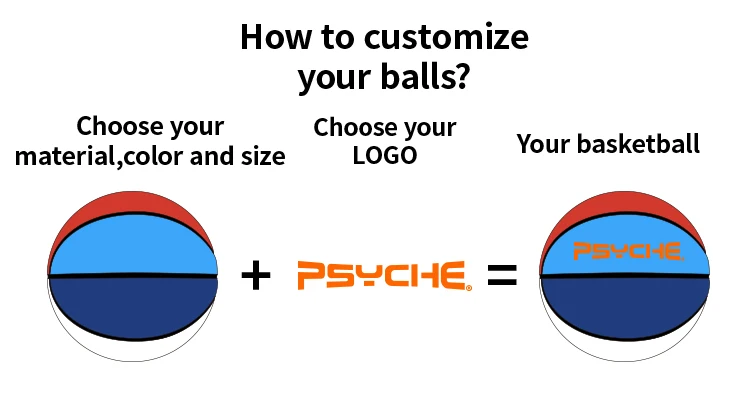 PSYCHE green light absorbing fluorescent basketball Luminous basketballs Glow In The Dark custom basketball balls size 7