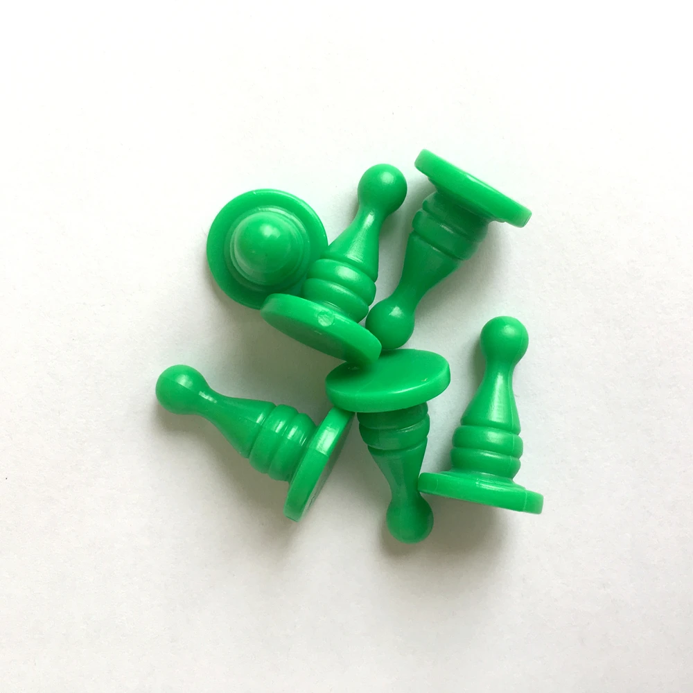 16*25mm Wholesales In Stock Multicolor Chess Piece Tabletop Mini Token Plastic Board Game Pawn
