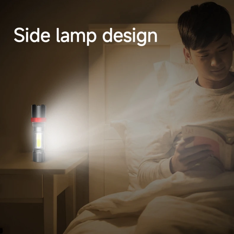 Mini Flashlight High Lumens Rechargeable Brightest Flashlights, High Powered Handheld Waterproof Camping Flash Light