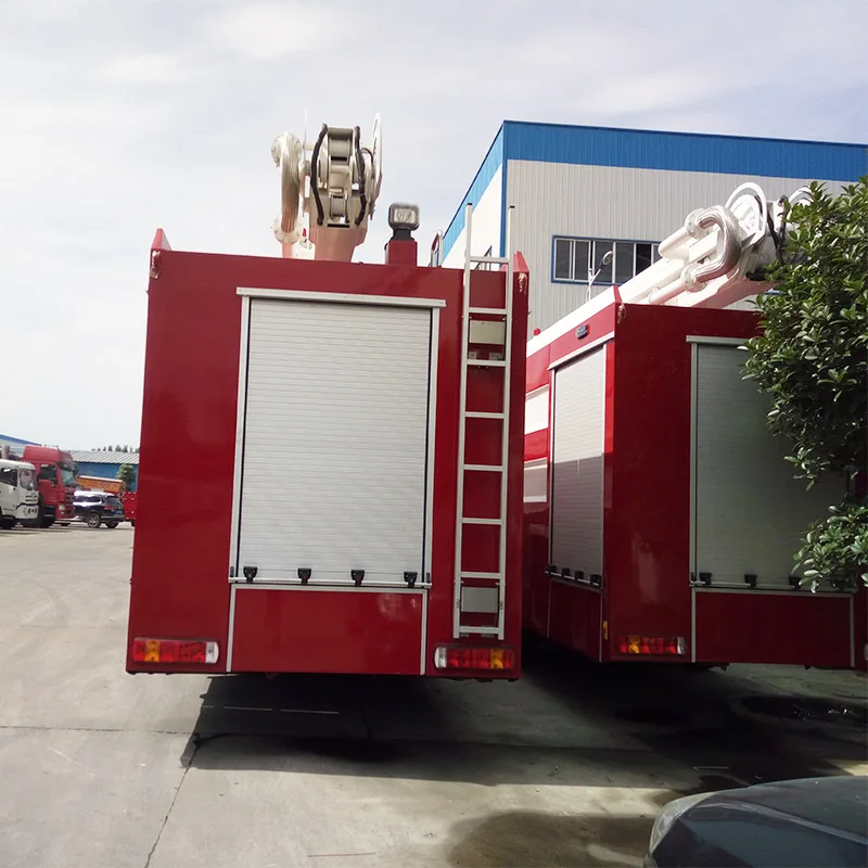 SINOTRUK HOWO 6x4 6x6 Emergency Rescue 18M Water Tower Fire Truck Water Foam Tanker Fire Fighting Ladder Truck