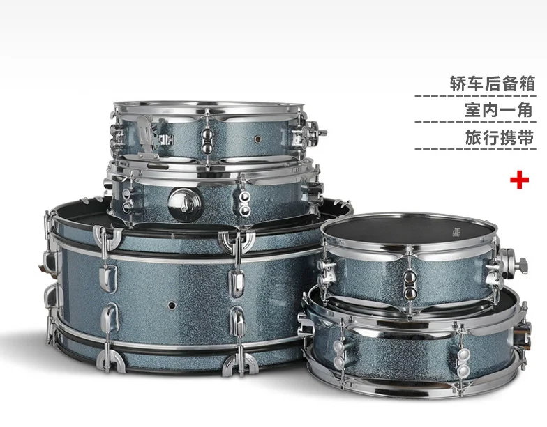 Best Professional Portable Complete Drum Set High Quality Portable Musical Instrument