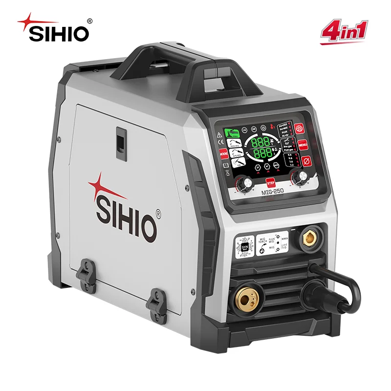 Sihio Portable Multifunction 250 Amp Soldador Mig Mma Tig Inverter Arc Welding Machine Mig-250 Welder