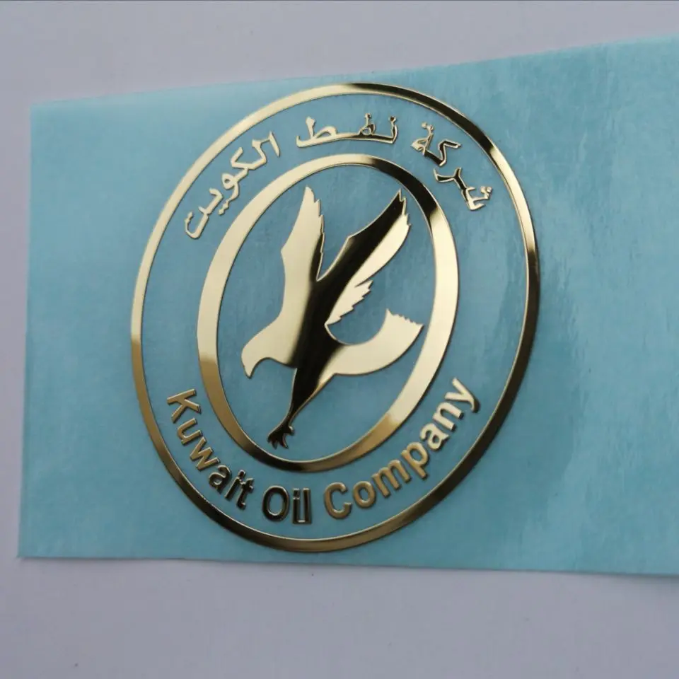 3D Electroformed Metal Badge Nickel sticker Label Plate  Embossed 3D metal Logo