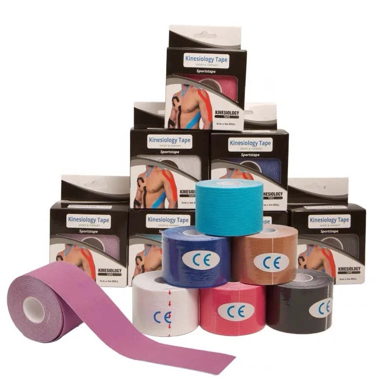 5cm*5mMuscles Sports Adhesive Tape  Care Elastic Kinesiology Tape Bandage Breathable