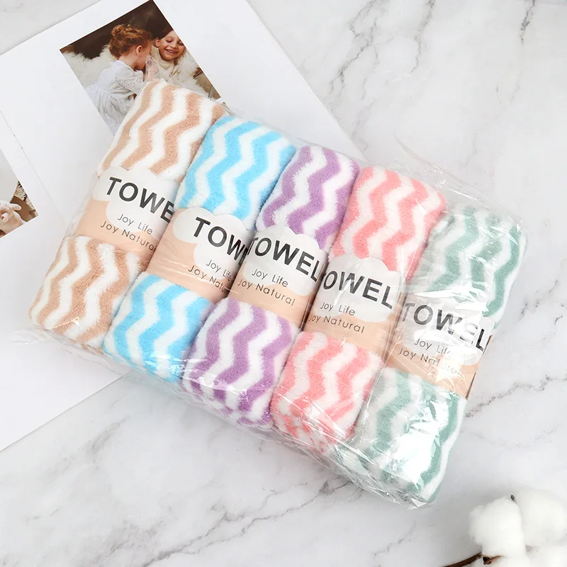 Best 80%Polyester 20%Polyamide Coral Fleece Towel High Quality Terry Hand Towel
