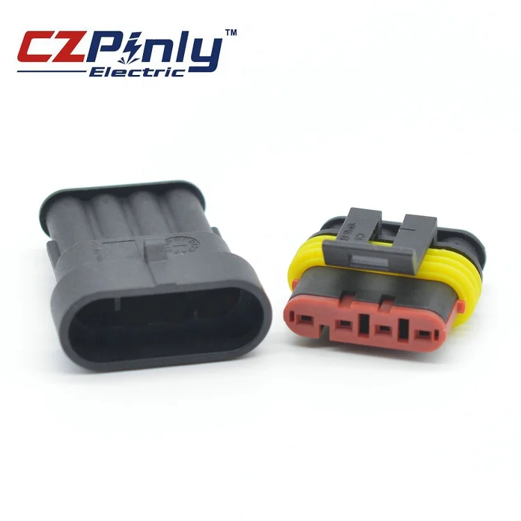 4 Pin Male Auto Waterproof auto electr amp Plug Gm Ls Connector 282106-1