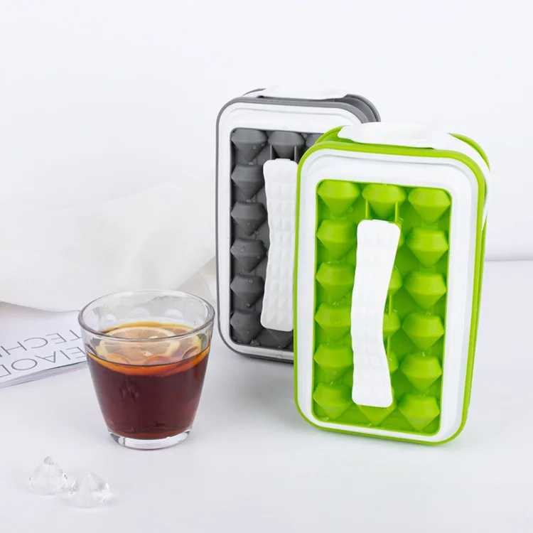 Оптовая продажа 2 в 1 портативный шарика льда силикона 17 сеток кубика пресс-формы для бутылка